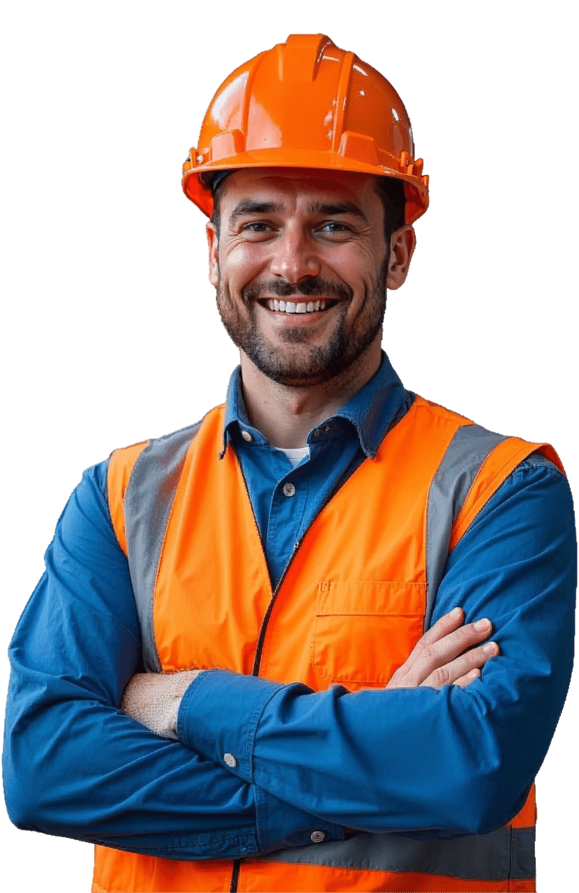 A smiling Tradie who enjoys lead generation success with Agazze.com